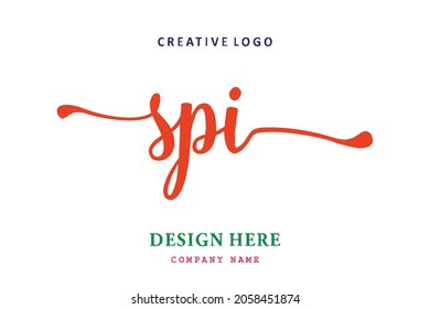 SPI lettering logo is simple, easy to understand and authoritative