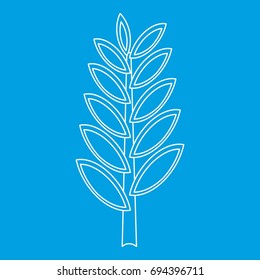  Spica icon blue outline style isolated vector illustration. Thin line sign