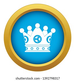  Spica icon blue vector isolated on white background for any design