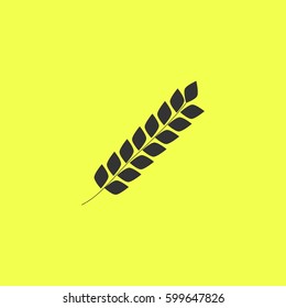 Spica icon flat. Black pictogram on white background. Vector illustration symbol and bonus button