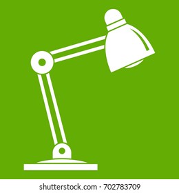 Spica icon white isolated on green background. Vector illustration