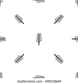  Spica pattern repeat seamless in black color for any design. Vector geometric illustration