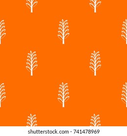  Spica pattern repeat seamless in orange color for any design. Vector geometric illustration