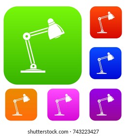  Spica set icon color in flat style isolated on white. Collection sings vector illustration