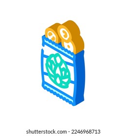 spice artichoke isometric icon vector. spice artichoke sign. isolated symbol illustration