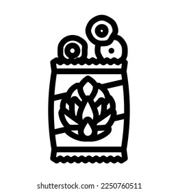 spice artichoke line icon vector. spice artichoke sign. isolated contour symbol black illustration