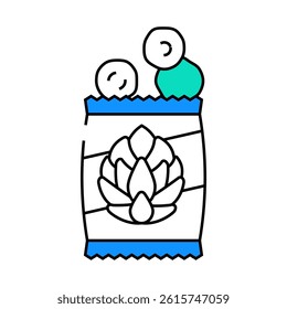 spice artichoke line icon vector. spice artichoke sign. isolated symbol illustration