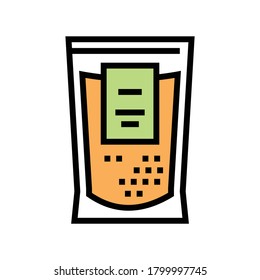 spice bag color icon vector. spice bag sign. isolated symbol illustration