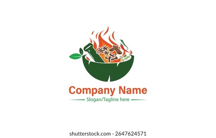 Spice, Bowl, Restaurant, Natural logo