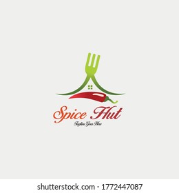 Spice Hut logo . Home food icon. Vector illustration