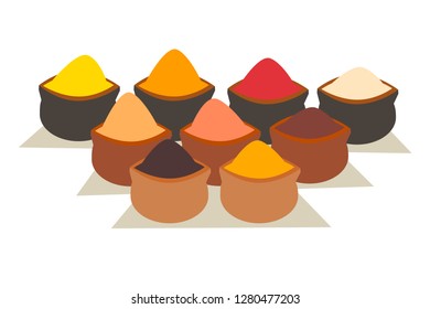 Spice icon. Organic spices vector illustration