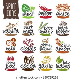 Spice icon set.