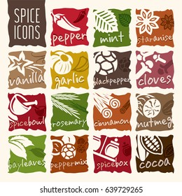 Spice icon set.