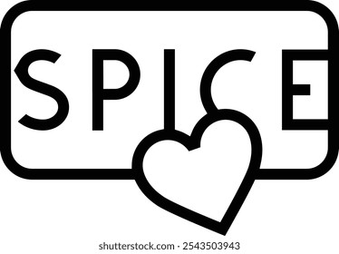 spice icon. Thin linear style design isolated on white background