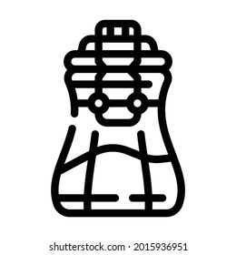 spice jar line icon vector. spice jar sign. isolated contour symbol black illustration