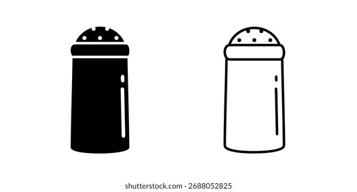 Icono del sistema del tarro de la especia aislado en el fondo blanco.