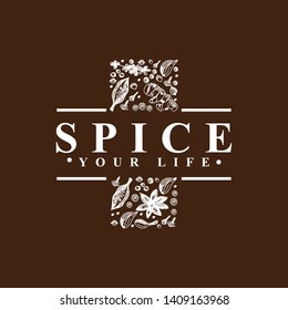 Spice for medical cross logo vector