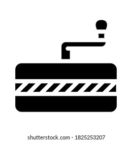 spice mill glyph icon vector. spice mill sign. isolated contour symbol black illustration