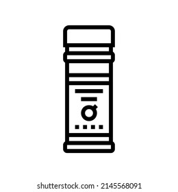 vector de icono de la línea de cebolla de especias. signo de cebolla de especias. símbolo de contorno aislado ilustración negra