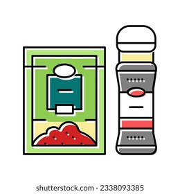 spice pepper color icon vector. spice pepper sign. isolated symbol illustration