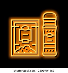spice pepper neon light sign vector. spice pepper illustration