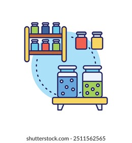 Ícone Spice Rack pronto para usar ilustração de vetor
