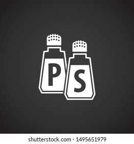 Spice related on background for graphic and web design. Simple illustration. Internet concept symbol for website button or mobile app.