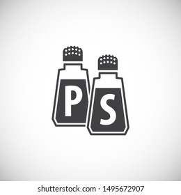 Spice related on background for graphic and web design. Simple illustration. Internet concept symbol for website button or mobile app.