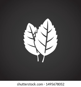 Spice related on background for graphic and web design. Simple illustration. Internet concept symbol for website button or mobile app.