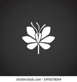 Spice related on background for graphic and web design. Simple illustration. Internet concept symbol for website button or mobile app.