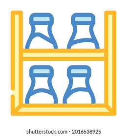 spice shelf color icon vector. spice shelf sign. isolated symbol illustration