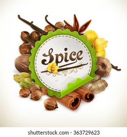 Spice, vector label