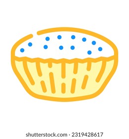 spiced bun food meal color icon vector. spiced bun food meal sign. isolated symbol illustration