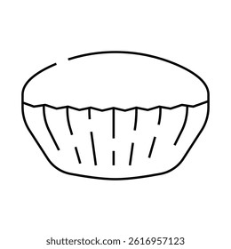 spiced bun food meal line icon vector. spiced bun food meal sign. isolated contour symbol black illustration