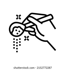 spices add line icon vector. spices add sign. isolated contour symbol black illustration