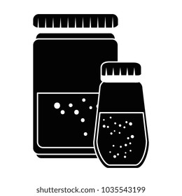 spices bottles isolated icon