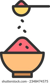 Spices Icon image. Suitable for mobile application.