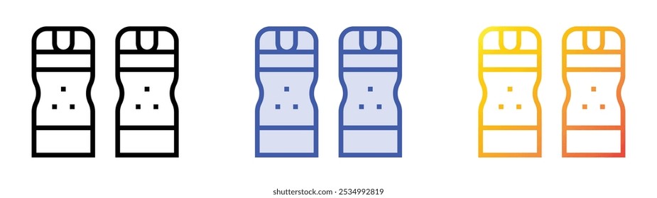 spices icon. Linear, Blue Fill and Gradient Style Design Isolated On White Background