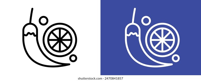 Spices icon logo set vector
