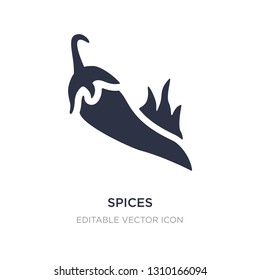 spices icon on white background. Simple element illustration from Food concept. spices icon symbol design.