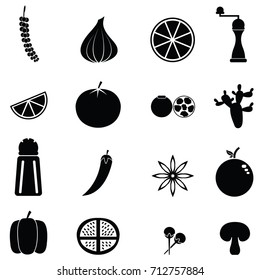 spices icon set