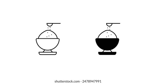 spices icon with white background vector stock illustration