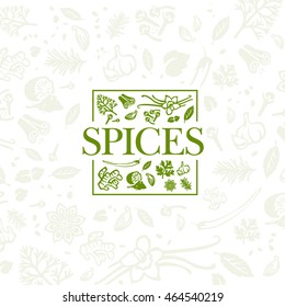 Spices Logo Design With Background