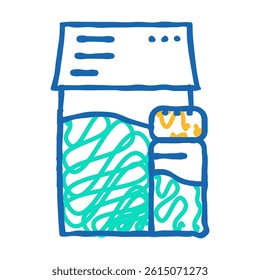 spices spinach doodle icon sketch vector. spices spinach sign. isolated symbol illustration