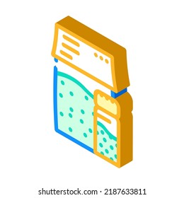 vectorial de icono isométrico de espinacas. signo de espinaca de especias. ilustración de símbolo aislado