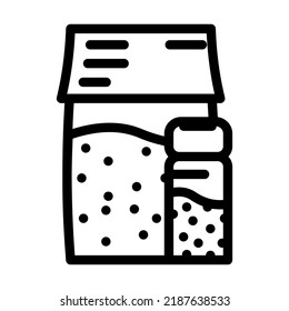 vector de icono de la línea espinaca. signo de espinaca de especias. símbolo de contorno aislado ilustración negra