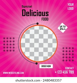 Spicial delicious food poster design 