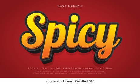 Spicy 3d editable text effect	
