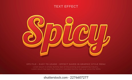 Spicy 3d editable text effect	
