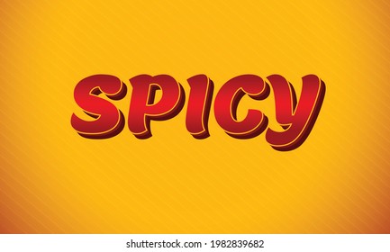 Spicy 3d Vector Text Style Effect	